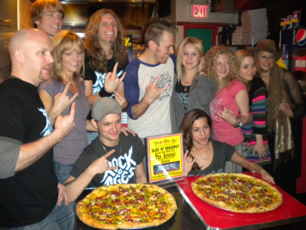 Photo Coverage: 'A Slice of Broadway' Honors ROCK OF AGES with 'The Arsenal' Pizza Image