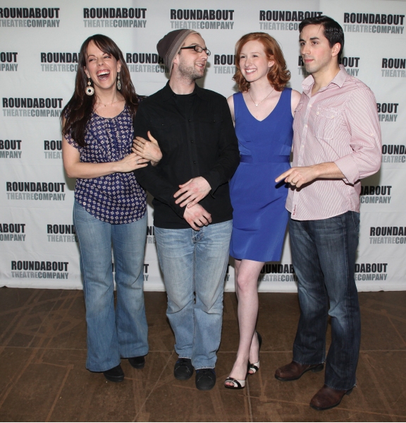 Leslie Kritzer, Euan Morton, Erin Mackey and Matthew Scott Photo