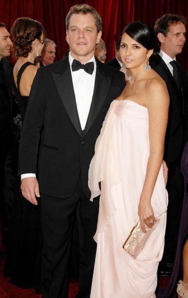 Matt Damon and Luciana Barroso Photo