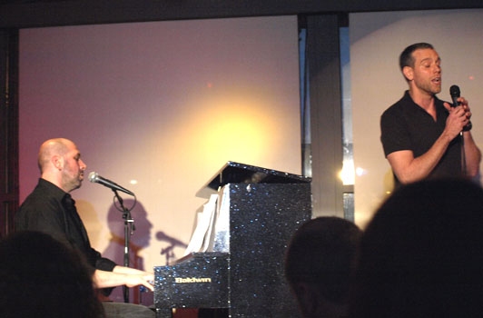 Jeremy Schonfeld and Adam Pascal at Upright Cabaret Photo