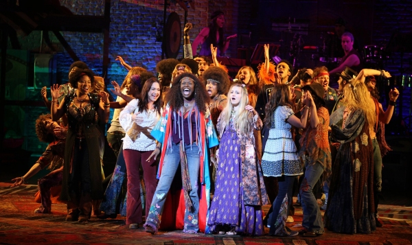 Diana DeGarmo, Jeannette Bayardelle, Annaleigh Ashford and HAIR Tribe Photo