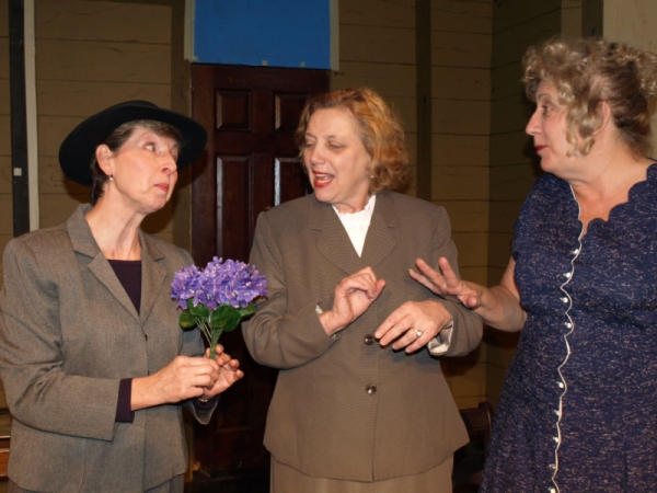 Anne Hull (Laurel) as Miss Marple,  Phyllis Kay (Columbia) as Bunny and Maureen Roger Photo