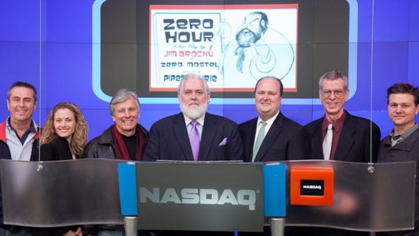 Photo Flash: ZERO HOUR Star Jim Brochu Rings NASDAQ Closing Bell Image