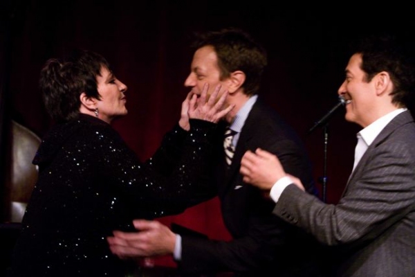 Liza Minnelli, Jim Caruso and Michael Feinstein Photo