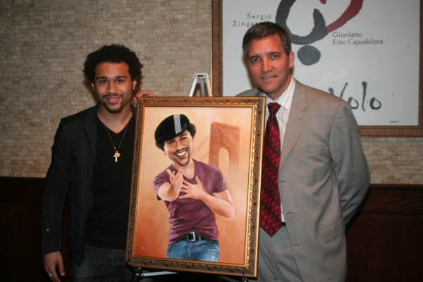 Photo Coverage: Corbin Bleu Portrait Unveiled at Tony's diNapoli Image