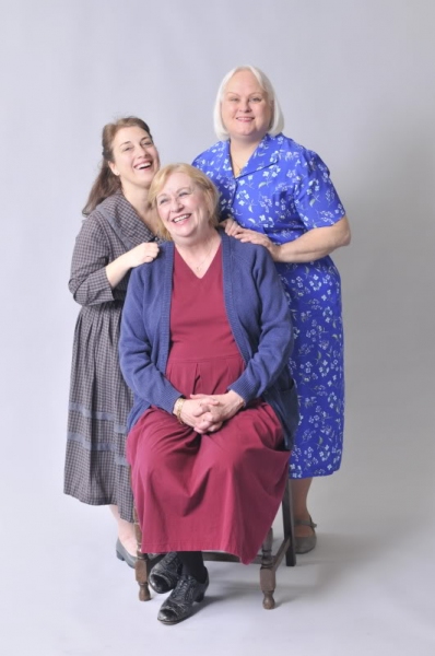 Jennifer Underwood as Grace Anne(left), Kathy Rose Center as Cornelia (right), and An Photo