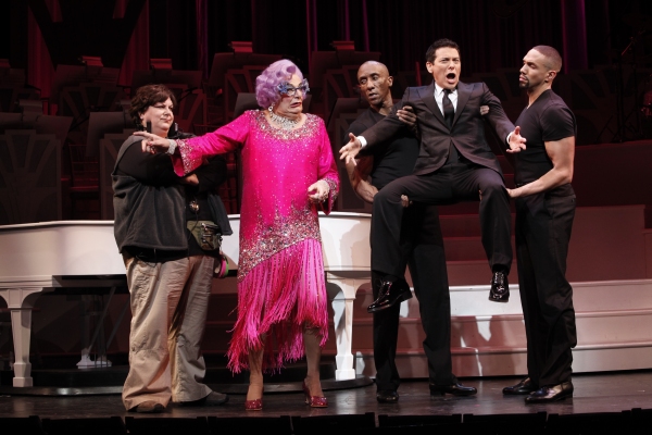 Dame Edna, Michael Feinstein and Company Photo