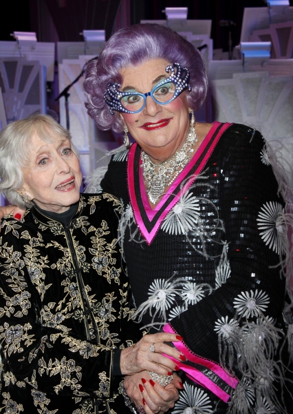 Celeste Holm and Dame Edna Photo