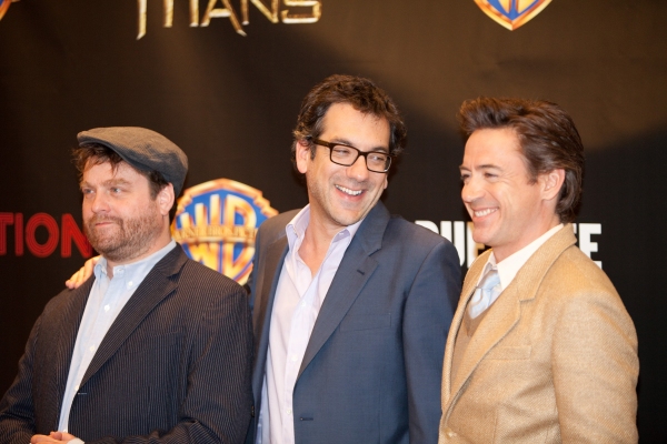 Todd Phillips, Robert Downey Jr. and Zach Galifianakis Photo
