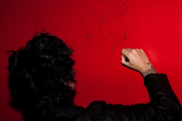 Billie Joe Armstrong Signs the ST. James Wall Photo
