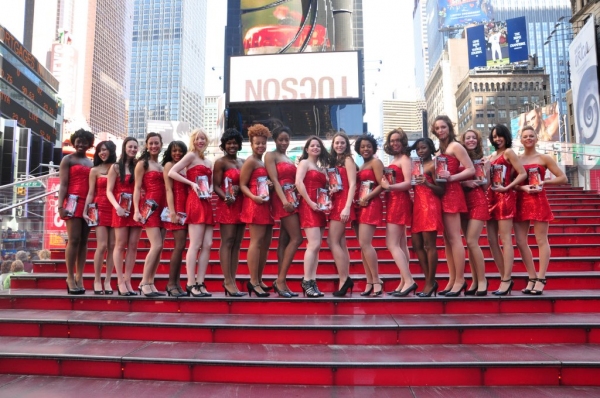 Photos: RACE's Red Dresses Take Over Times Square Image