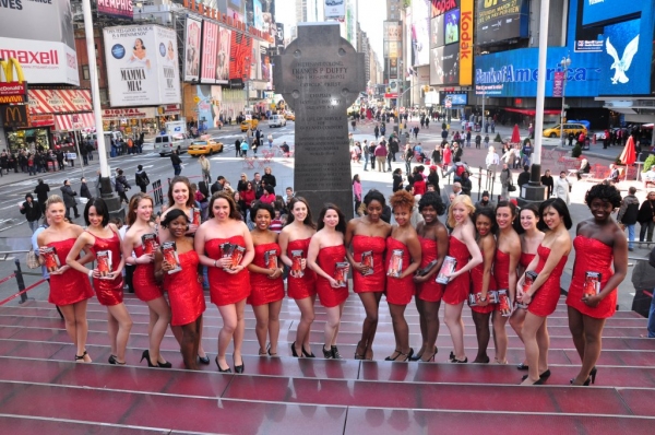 Photos: RACE's Red Dresses Take Over Times Square Image