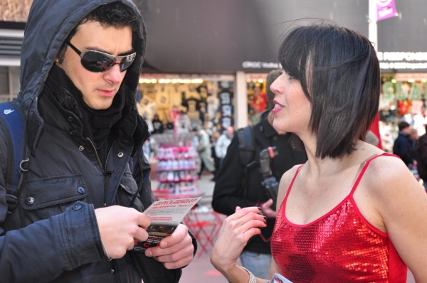 Photos: RACE's Red Dresses Take Over Times Square Image