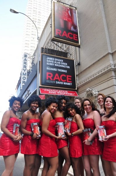 Photos: RACE's Red Dresses Take Over Times Square Image