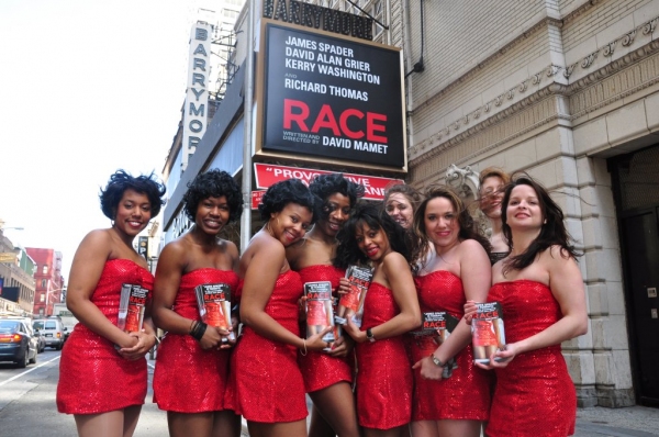 Photos: RACE's Red Dresses Take Over Times Square Image