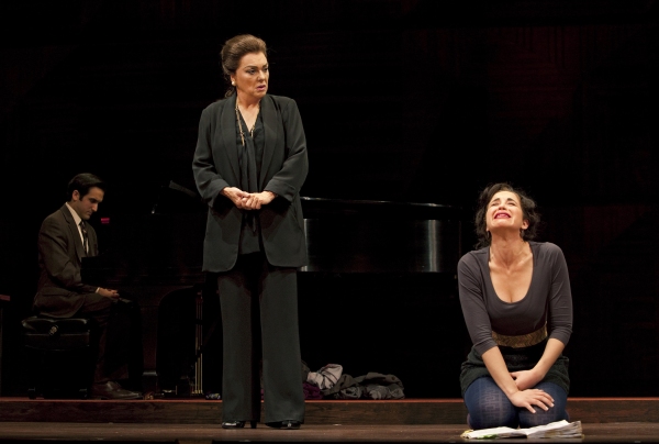 Jeremy Cohen as Manny, Tyne Daly as Maria Callas, and Alexandra Silber Photo