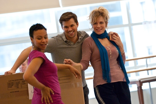 Carly Hughes, Andrew Rannells & Felicia Finley Photo