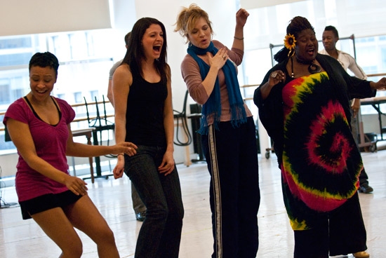 Photo Coverage: Paper Mill Playhouse's Smokey Joe's Cafe in Rehearsal Image