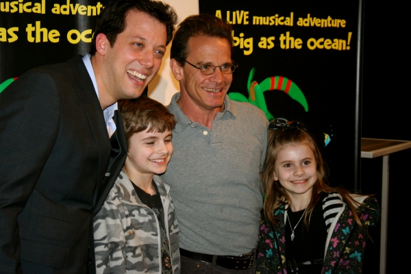 John Tartaglia, Peter Scolari and children Photo