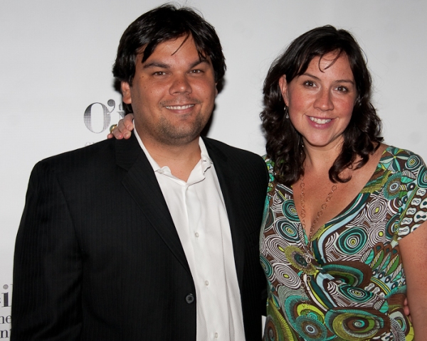Robert Lopez and wife Kristen Anderson-Lopez Photo