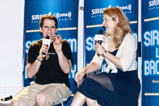 Photo Coverage: Victoria Clark and Aaron Lazar on Sirius XM Live on Broadway with Seth Rudetsky Image