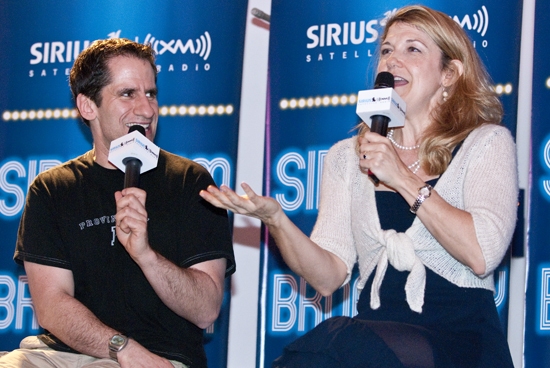 Photo Coverage: Victoria Clark and Aaron Lazar on Sirius XM Live on Broadway with Seth Rudetsky Image
