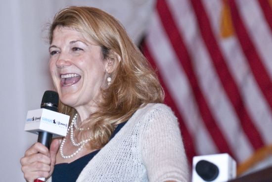Photo Coverage: Victoria Clark and Aaron Lazar on Sirius XM Live on Broadway with Seth Rudetsky Image