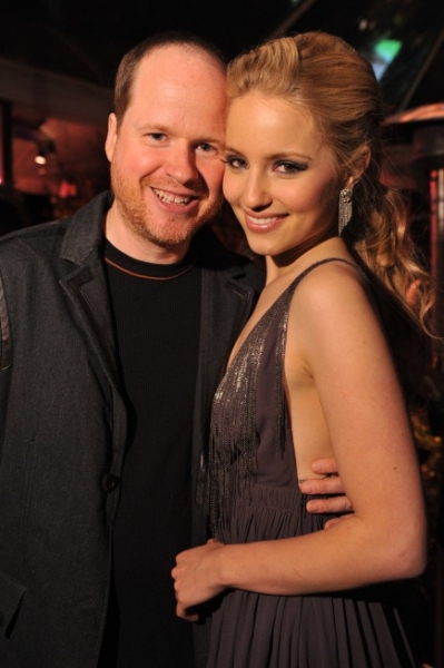 Joss Whedon and cast member Diana Agron Photo
