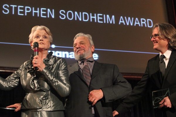 Angela Lansbury, Stephen Sondheim and Eric Schaeffer Photo