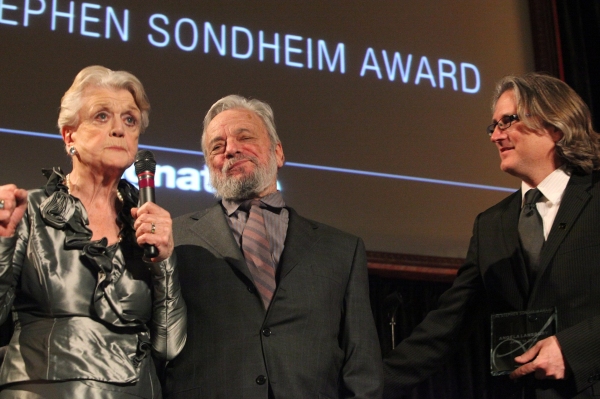 Angela Lansbury, Stephen Sondheim and Eric Schaeffer Photo