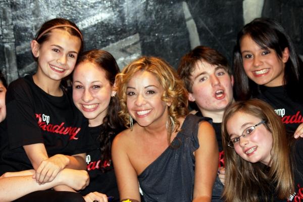 Jennifer Cody with Camp Broadway Kids Photo