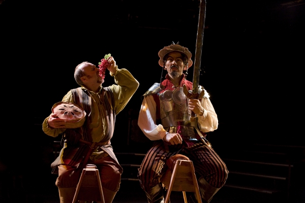 Sancho Panza (Danny Bruno, left) accompanies Don Quijote (Gilberto MartÃƒÂ­n del  Photo