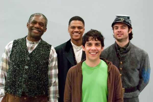Charlie Robinson, Avery Glymph, Matthew Lopez and Mark J. Sullivan Photo