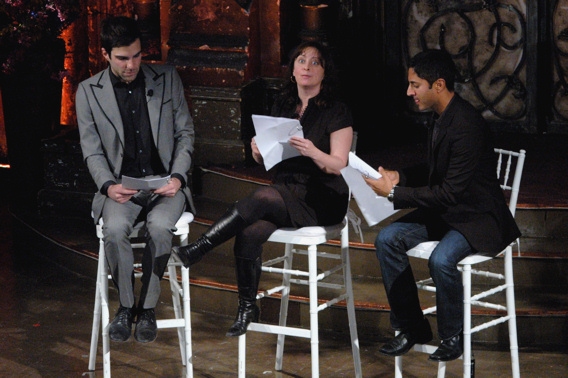 Zachary Quinto, Rachel Dratch, and Maulik Pancholy Photo