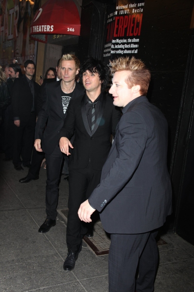 Mike Dirnt, Billie Joe Armstrong, Tre Cool of Green Day Photo