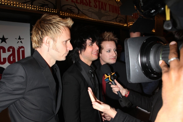 Mike Dirnt, Billie Joe Armstrong, Tre Cool of Green Day Photo