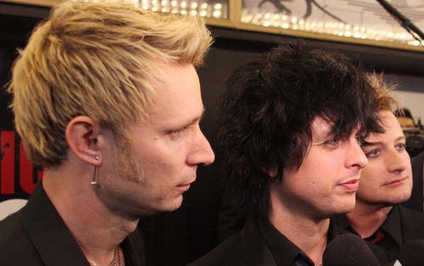 Mike Dirnt, Billie Joe Armstrong, Tre Cool of Green Day Photo