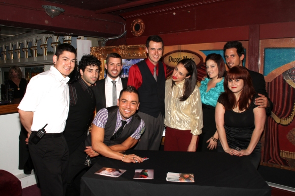 Chris Ballinger and Miranda (Colleen Ballinger) with Cabaret at the Castle staff Photo