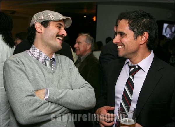Arian Moayed (L) and Playwright Rajiv Joseph
 Photo