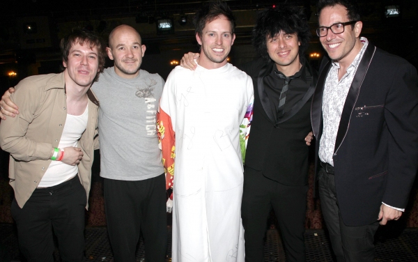John Gallagher Jr., Steven Hoggart, Andrew Call, Billie Joe Armstrong and Michael May Photo