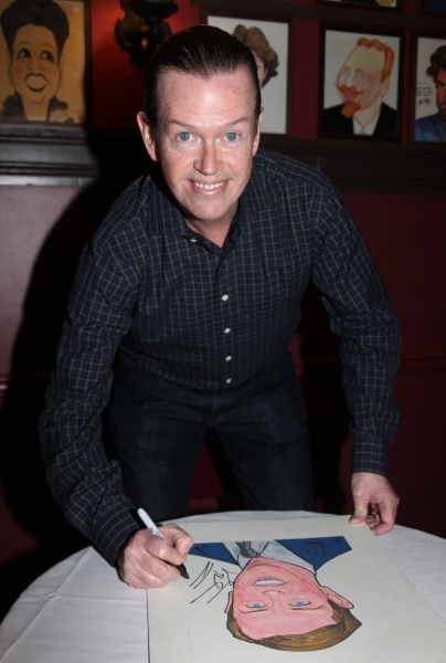 Dylan Baker Signs his Portrait Photo