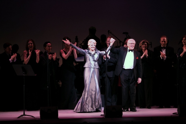 Angela Lansbury and Len Cariou with Tribute Cast Photo