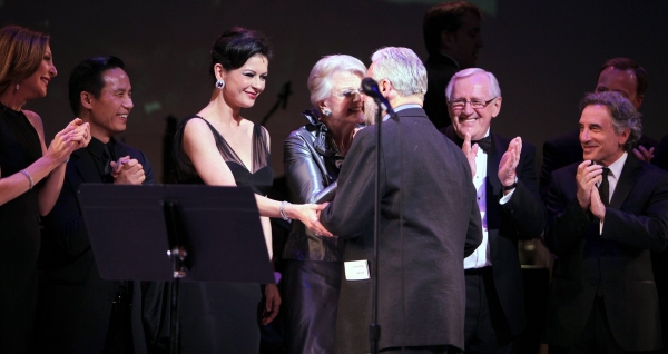 Stephen Sondheim with Catherine Zeta-Jones and Tribute Cast Photo