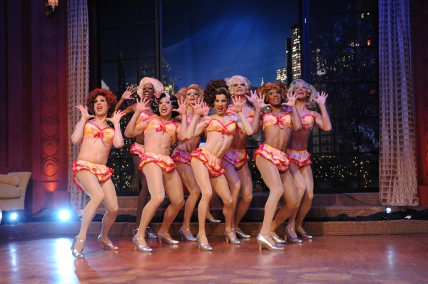 Photo Flash: Regis Visits LA CAGE Backstage on LIVE! Image