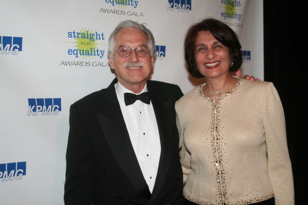 John Cepek and Straight for Equality in Business Honoree Rohini Anand (Senior VP and  Photo