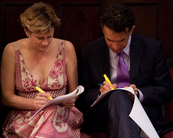 Photo Coverage: Huffman and Stokes Mitchell Announce 2010 Drama Desk Nominees Image