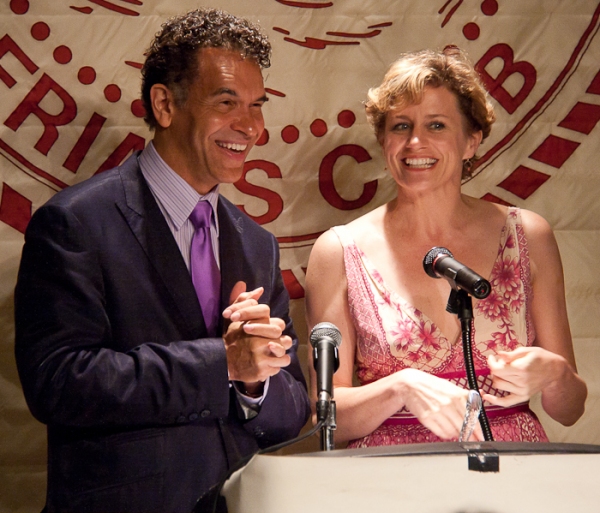 Photo Coverage: Huffman and Stokes Mitchell Announce 2010 Drama Desk Nominees Image