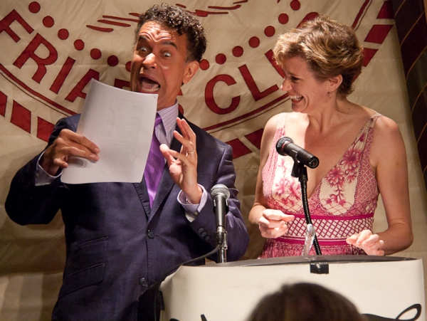 Photo Coverage: Huffman and Stokes Mitchell Announce 2010 Drama Desk Nominees Image