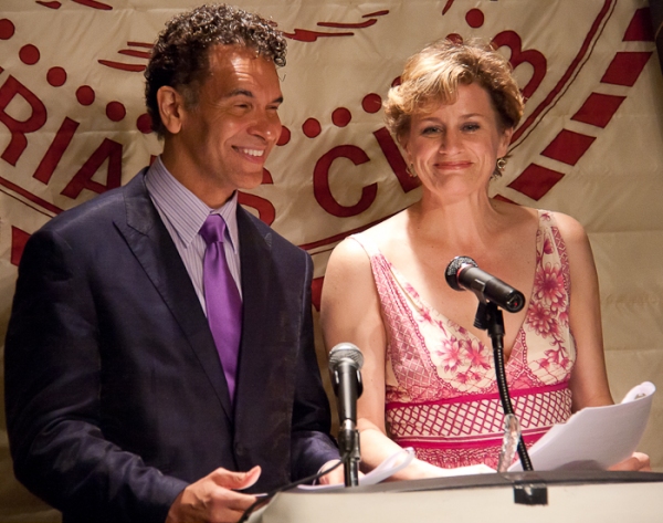 Photo Coverage: Huffman and Stokes Mitchell Announce 2010 Drama Desk Nominees Image