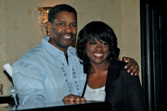 Denzel Washington and Viloa Davis Photo